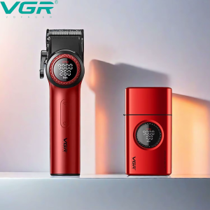 VGR Professional Cordless Hair Trimmer Cordless Shaver Hair Clipper Combination Set 9000 RPM Foil Shaver for Men V001 V-377