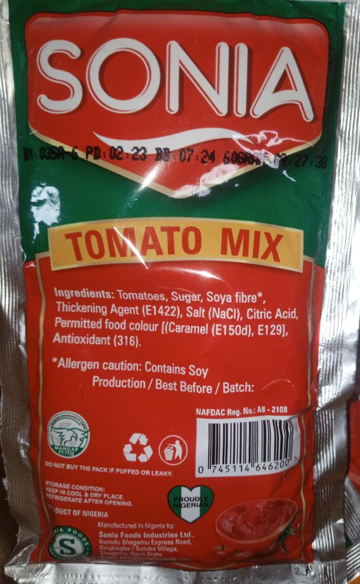 sonia sachet tomato