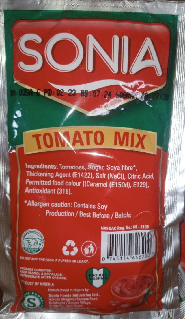 sonia sachet tomato