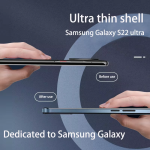 2024 New Metal Shell For Samsung Galaxy S23 S22 S21 S24 ultra Case Built in Lens protection titanium alloy mobile phones cover