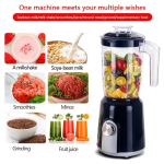 2-in-1 1.5L High Power Blender Mixer Electric Juicer Machine Smoothie Blender Food Processor Personal Juice Blender Cup