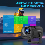 HY320 1080P Projector 720P Android 11 4K Projector 300ANSI Wifi6 BT5.0 Cinema Outdoor Portable 180° Rotable Projector